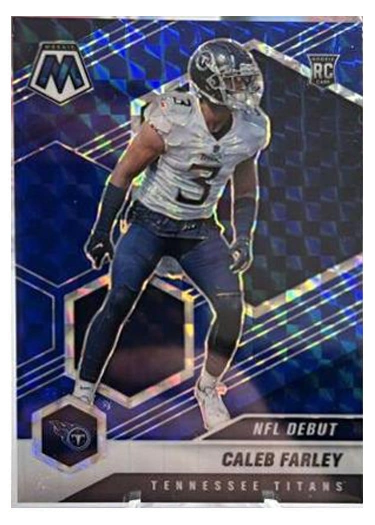 2021 Panini Mosaic Base Set Caleb Farley Blue Mosaic #258 card