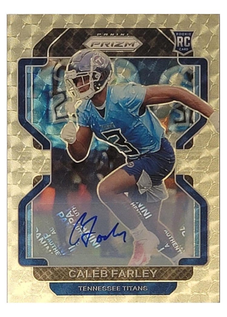 2021 Panini Prizm Base Set Caleb Farley #375 card