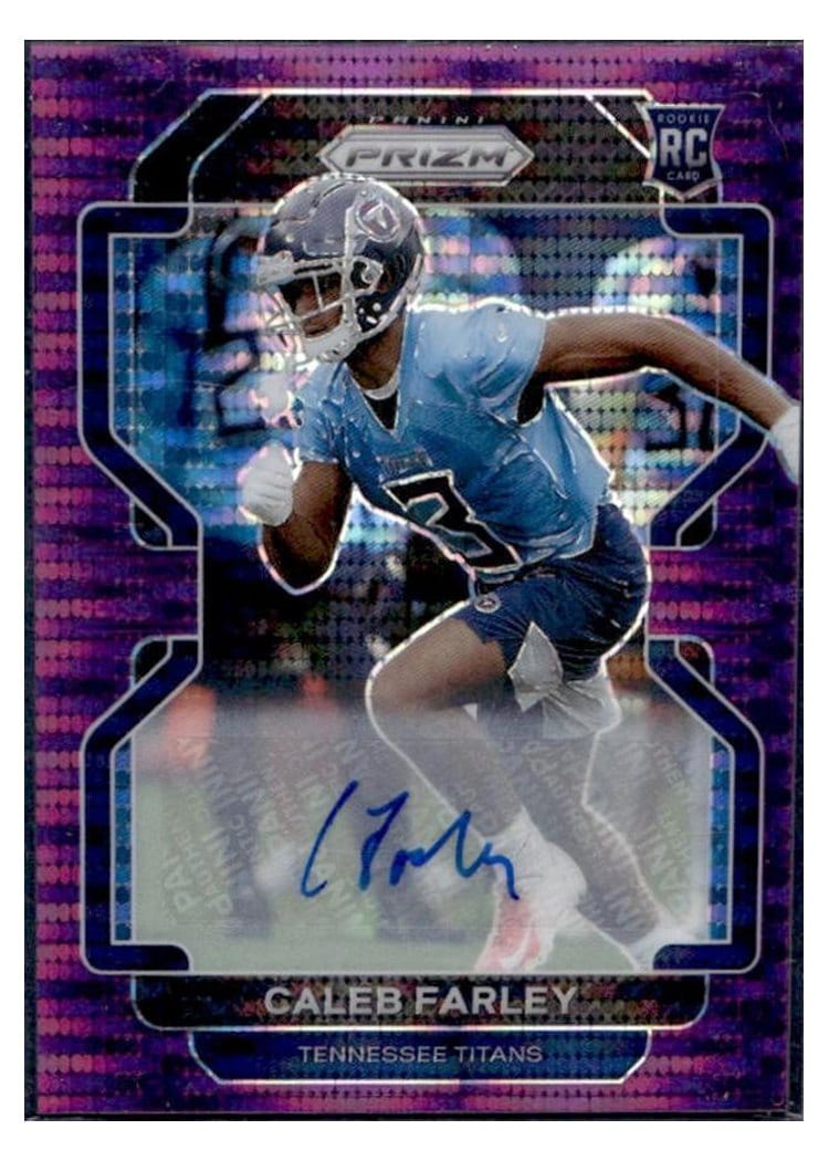 2021 Panini Prizm Base Set Caleb Farley #375 card