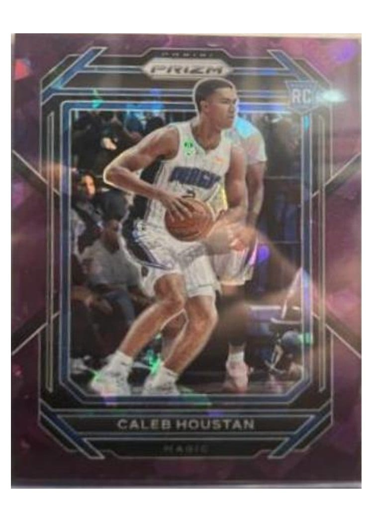2022-23 Panini Prizm Base Set Caleb Houstan Purple Ice Prizm #269 card