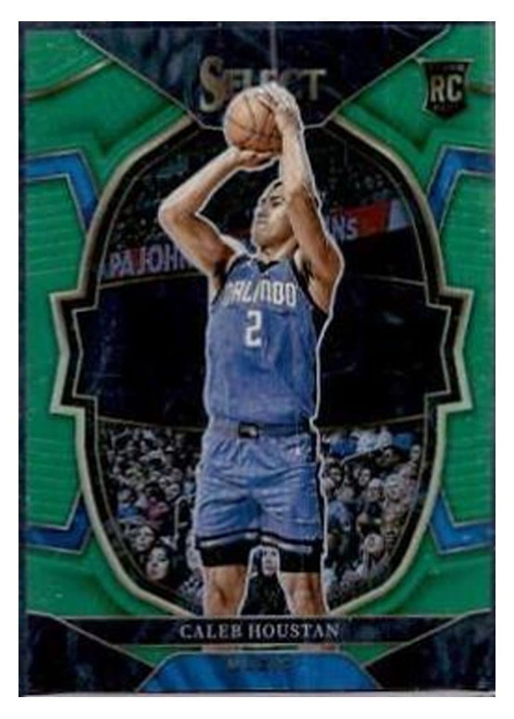 2022-23 Panini Select Base Set Caleb Houstan Green Prizm #68 card
