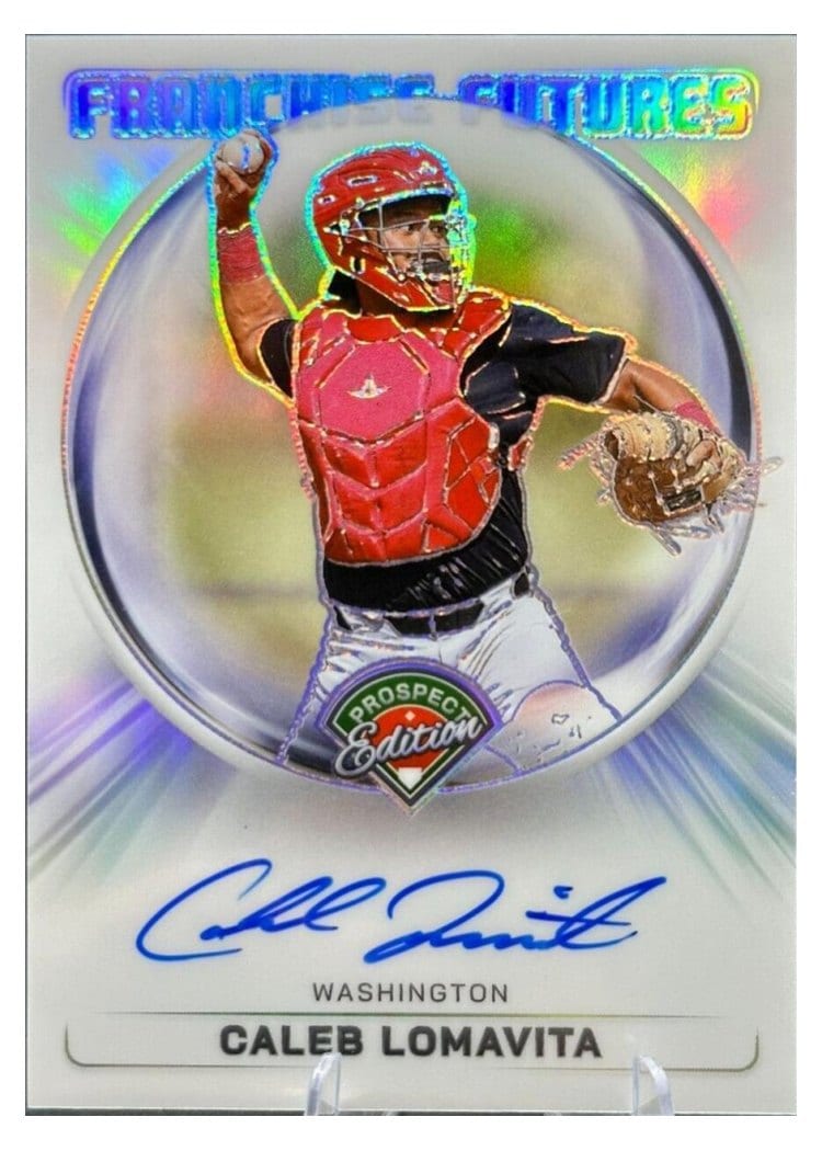 2024 Panini Prospect Edition Franchise Futures Signatures Caleb Lomavita #2 card