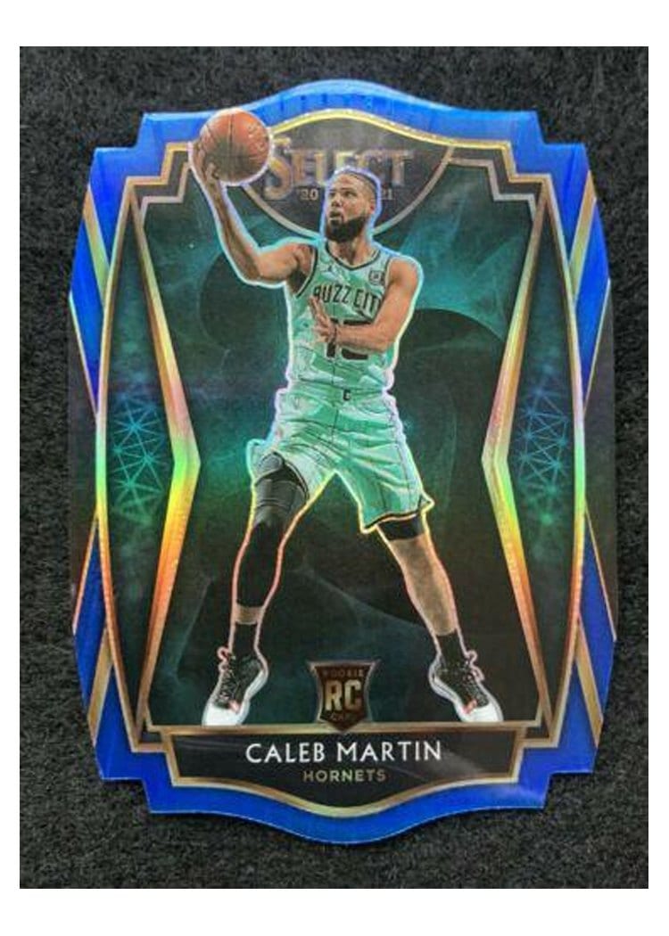 2020-21 Panini Select Base Set Caleb Martin Blue Prizm Die Cut #173 card