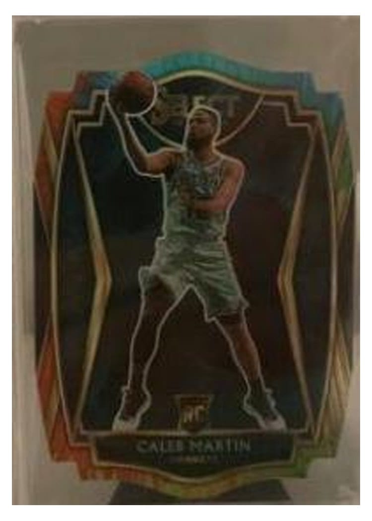 2020-21 Panini Select Base Set Caleb Martin Tie Dye Prizm Die Cut #173 card