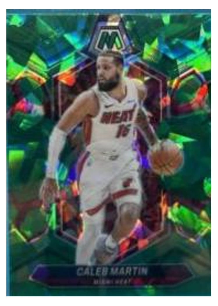 2023-24 Panini Mosaic Base Set Caleb Martin Green Ice #95 card