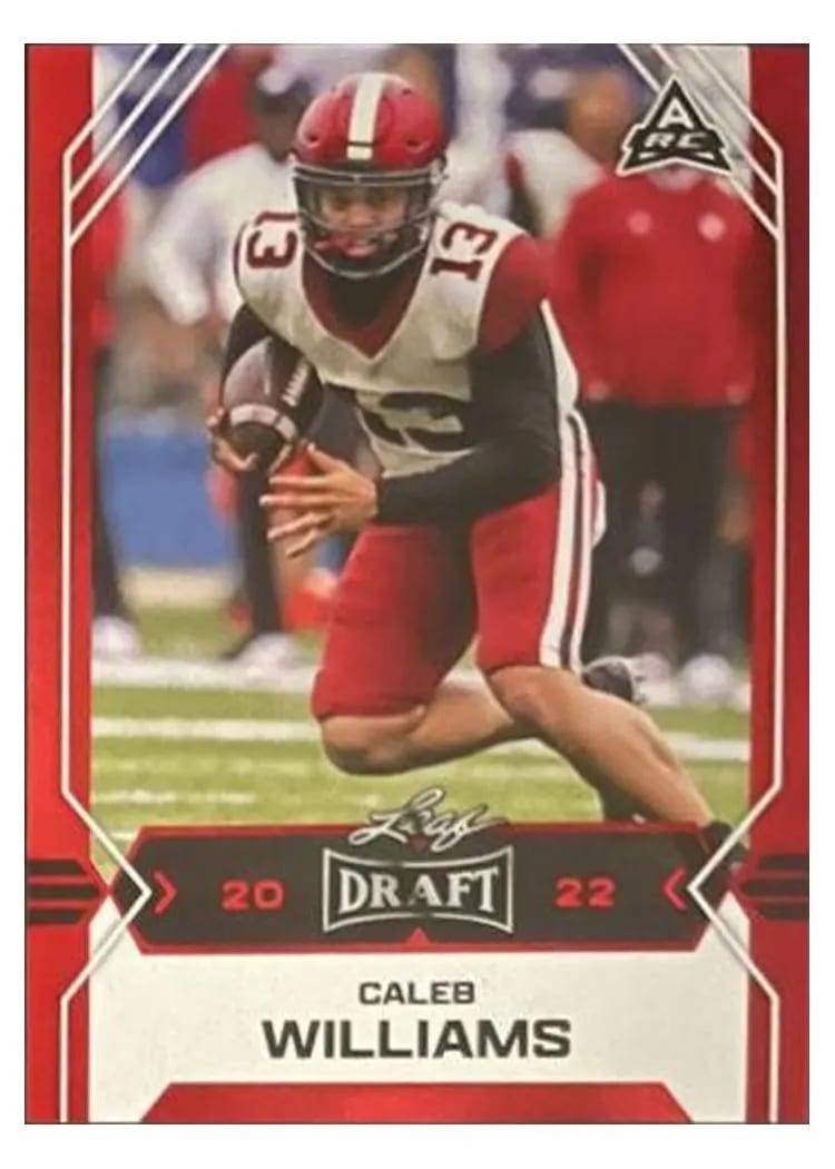 2022 Leaf Draft Caleb Williams #5 card