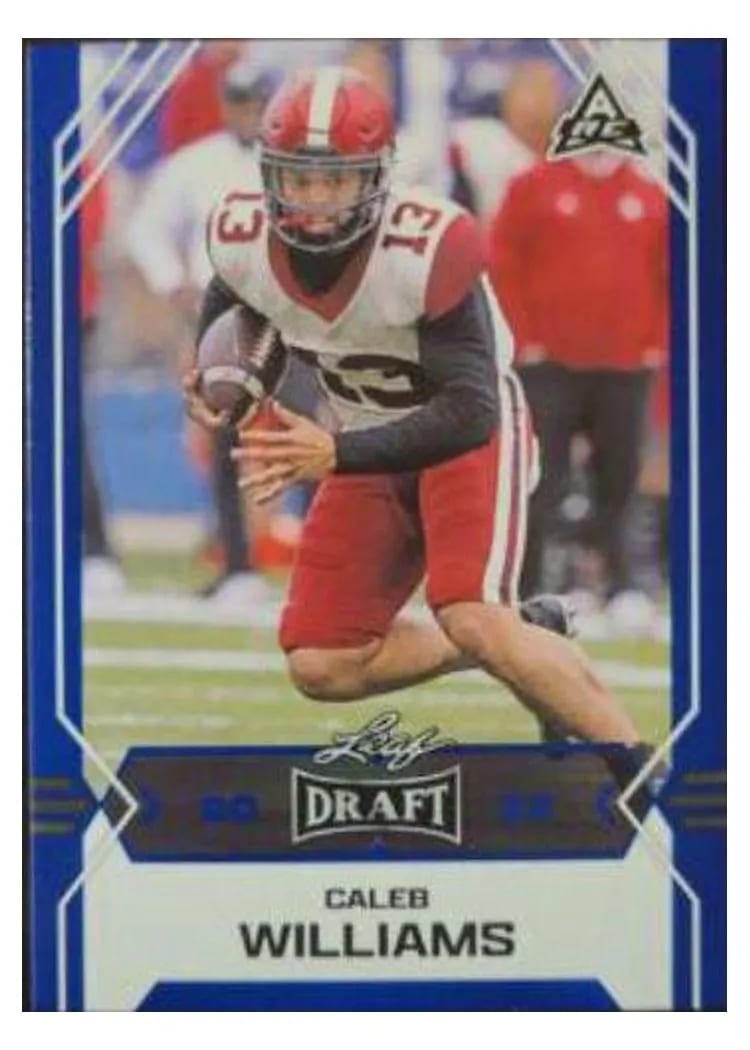 2022 Leaf Draft Caleb Williams #5 card
