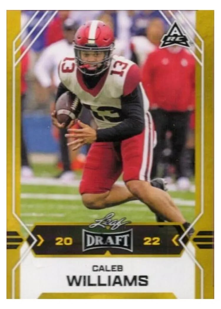 2022 Leaf Draft Caleb Williams #5 card