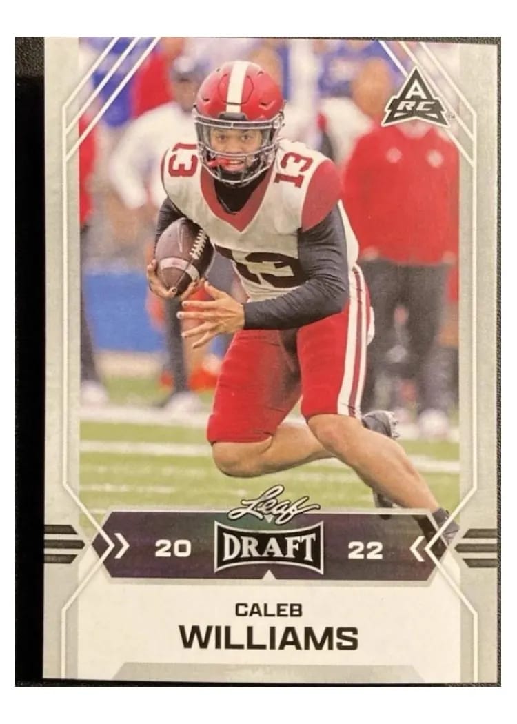 2022 Leaf Metal Draft Caleb Williams #5 card