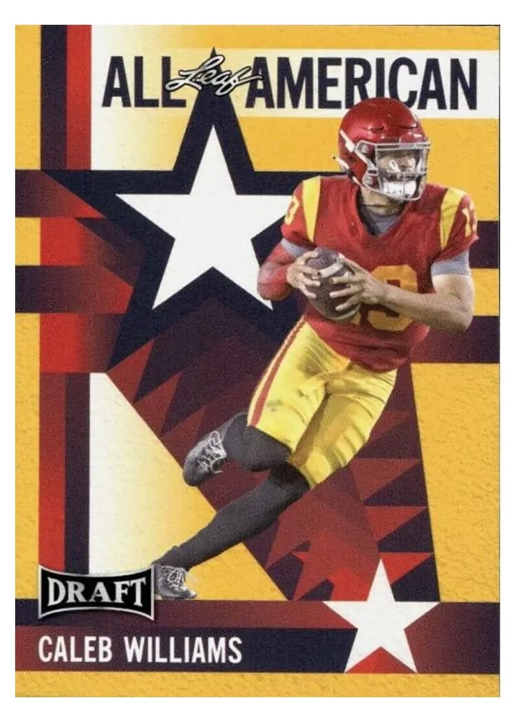 2023 Leaf Draft Caleb Williams Gold #11 card
