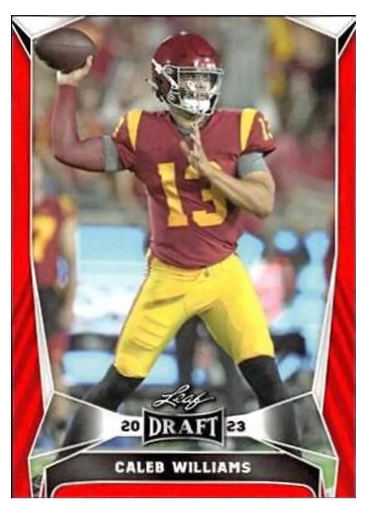 2023 Leaf Draft Caleb Williams Red #20 card