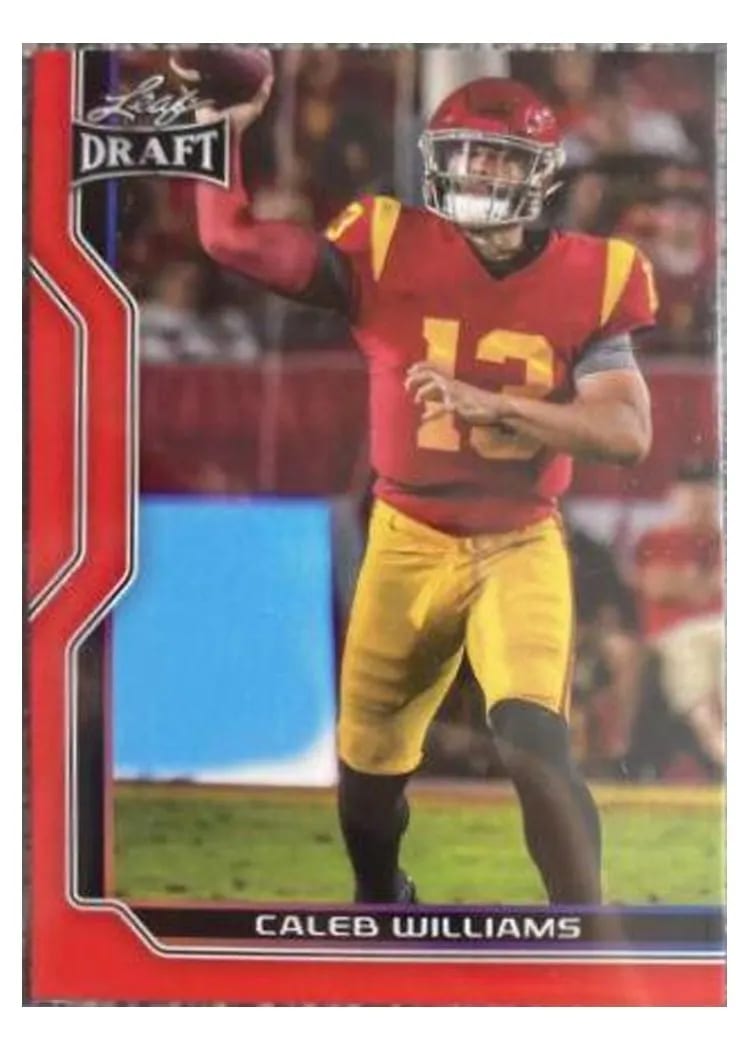 2023 Leaf Draft V2 Caleb Williams Red #B2-2 card