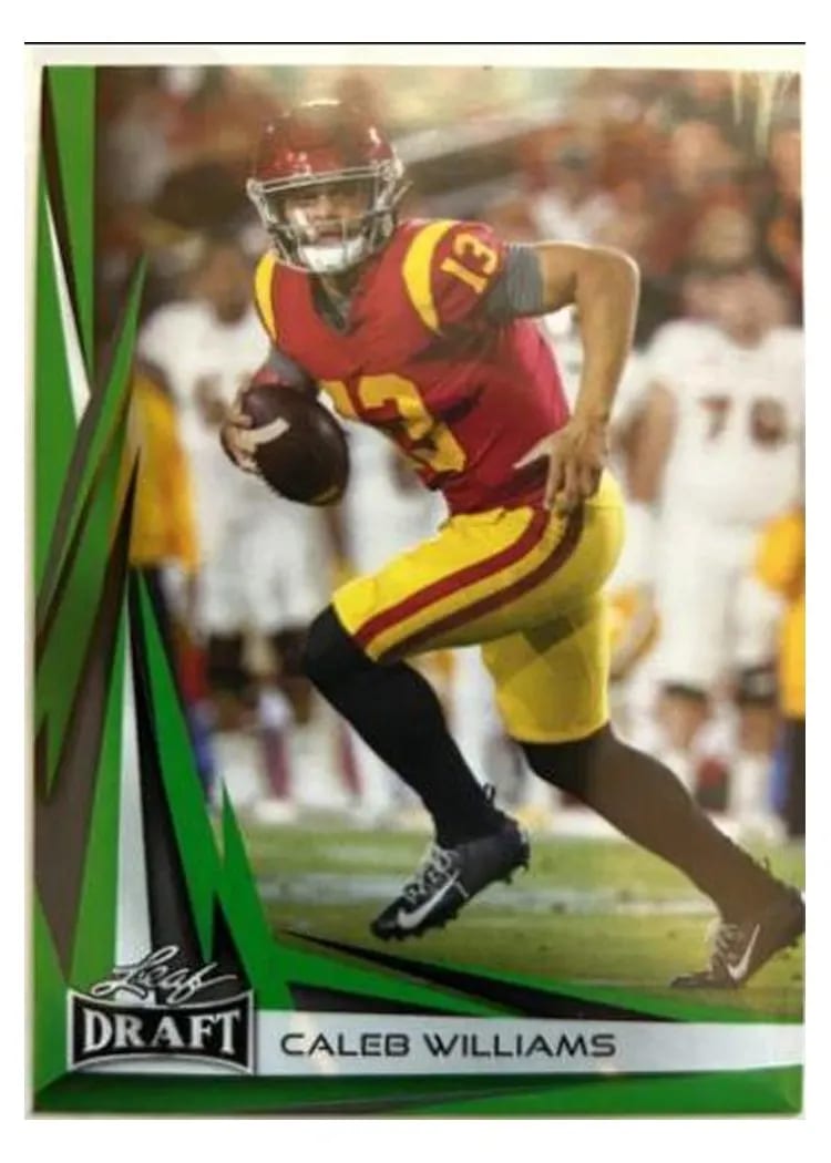 2023 Leaf Draft V2 Caleb Williams Green #B2-2 card