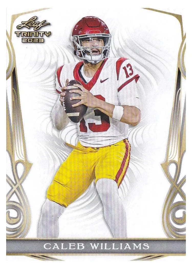 2023 Leaf Trinity Mega Box Caleb Williams #10 card