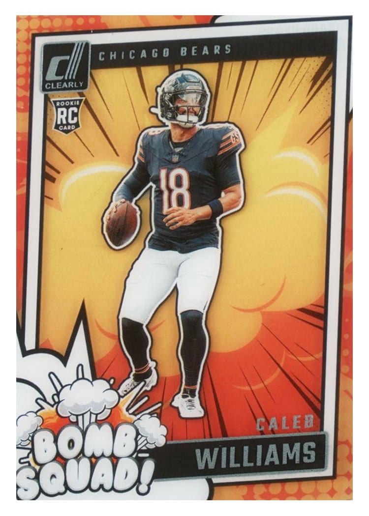 2024 Clearly Donruss Bomb Squad Caleb Williams #1 card