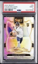 2024 Panini Select Watercolors Caleb Williams #22 card