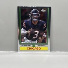 2024 Topps Chrome 1974 Topps Football Caleb Williams #74TF-1 card
