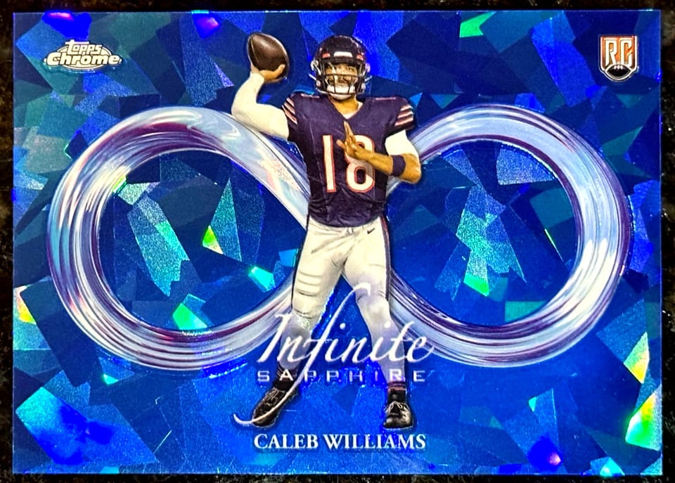 Caleb Williams 2024 Topps Chrome Sapphire Edition Infinite Sapphire card