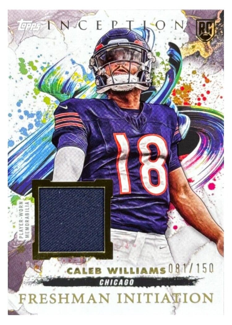 2024 Topps Inception Freshman Initiation Relics Caleb Williams #FI-22 card