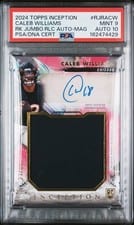 2024 Topps Inception Rookie Jumbo Relic Autographs Caleb Williams #RJRA-CW card