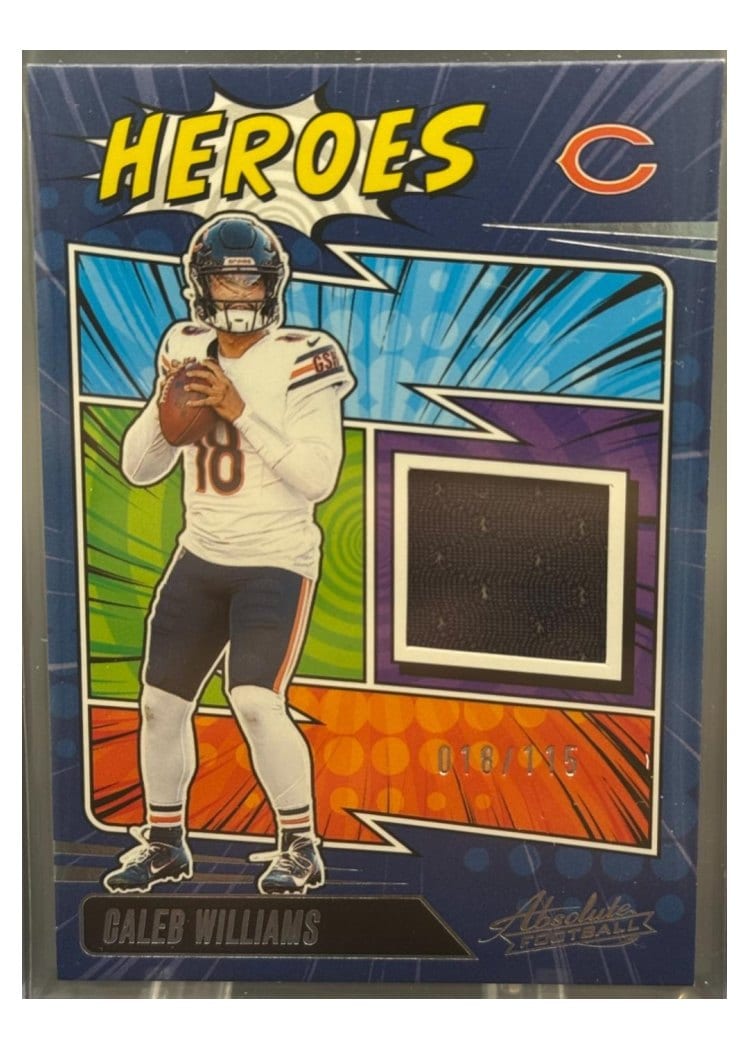 2025 Panini Absolute Absolute Heroes Memorabilia Caleb Williams #AHM-CWS card