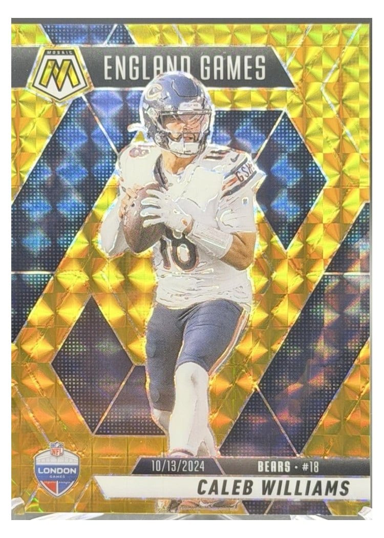 2025 Panini Mosaic Base Set Caleb Williams Gold #253 card