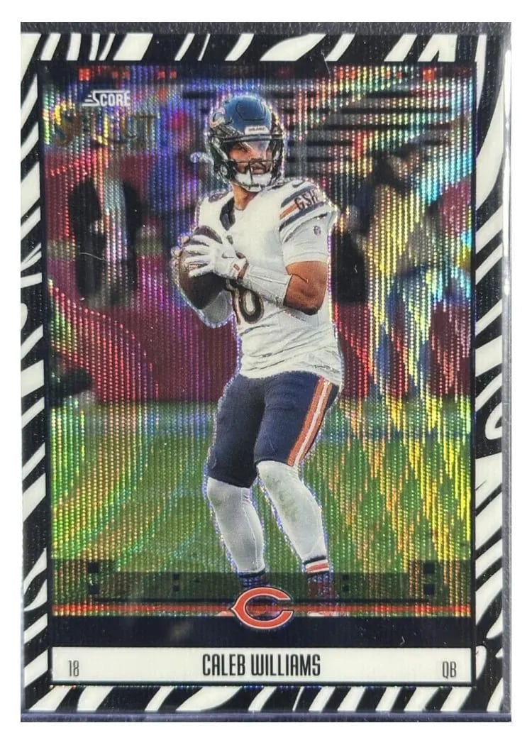 2025 Panini Select Score Select Throwback Caleb Williams #24 card
