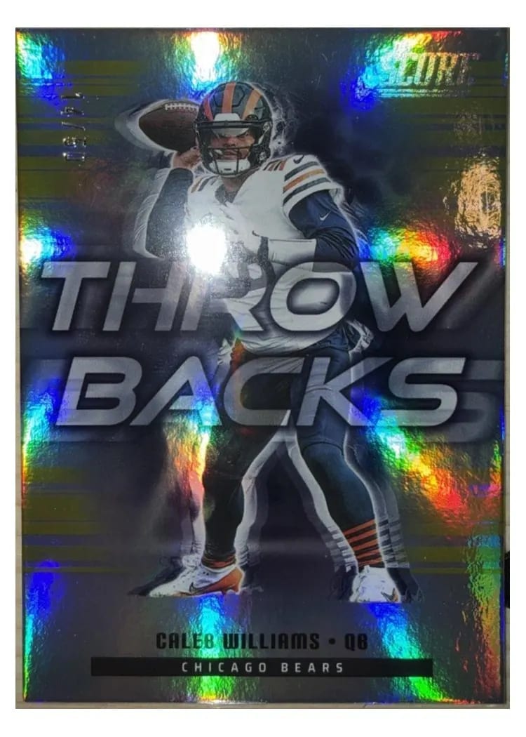 2025 Score Throwbacks Caleb Williams #4 card
