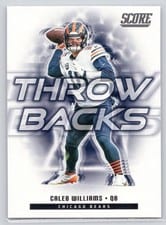 2025 Score Throwbacks Caleb Williams #4 card