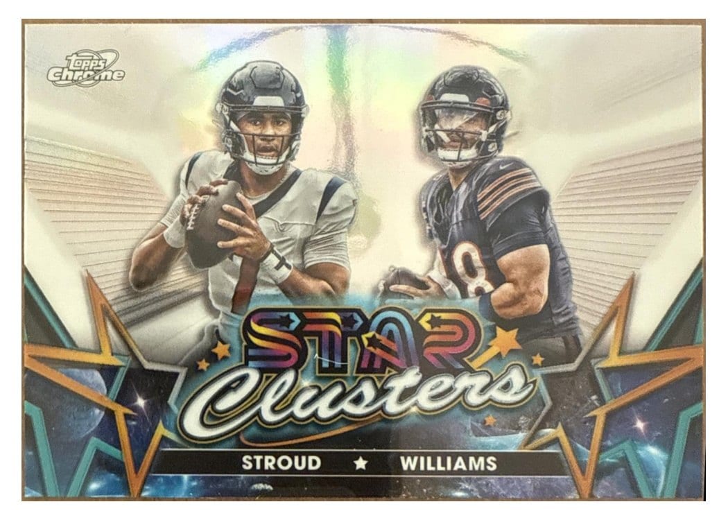 2024 Topps Cosmic Chrome Star Clusters Caleb Williams / CJ Stroud #SCL-11 card