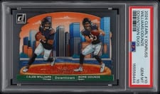 2024 Clearly Donruss Downtown Duos Caleb Williams / Rome Odunze #10 card