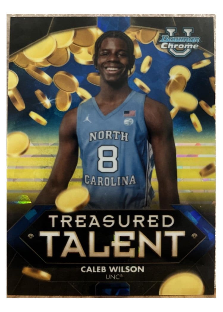 2025-26 Bowman Sapphire Treasured Talents NIL Caleb Wilson #TTI-5 card