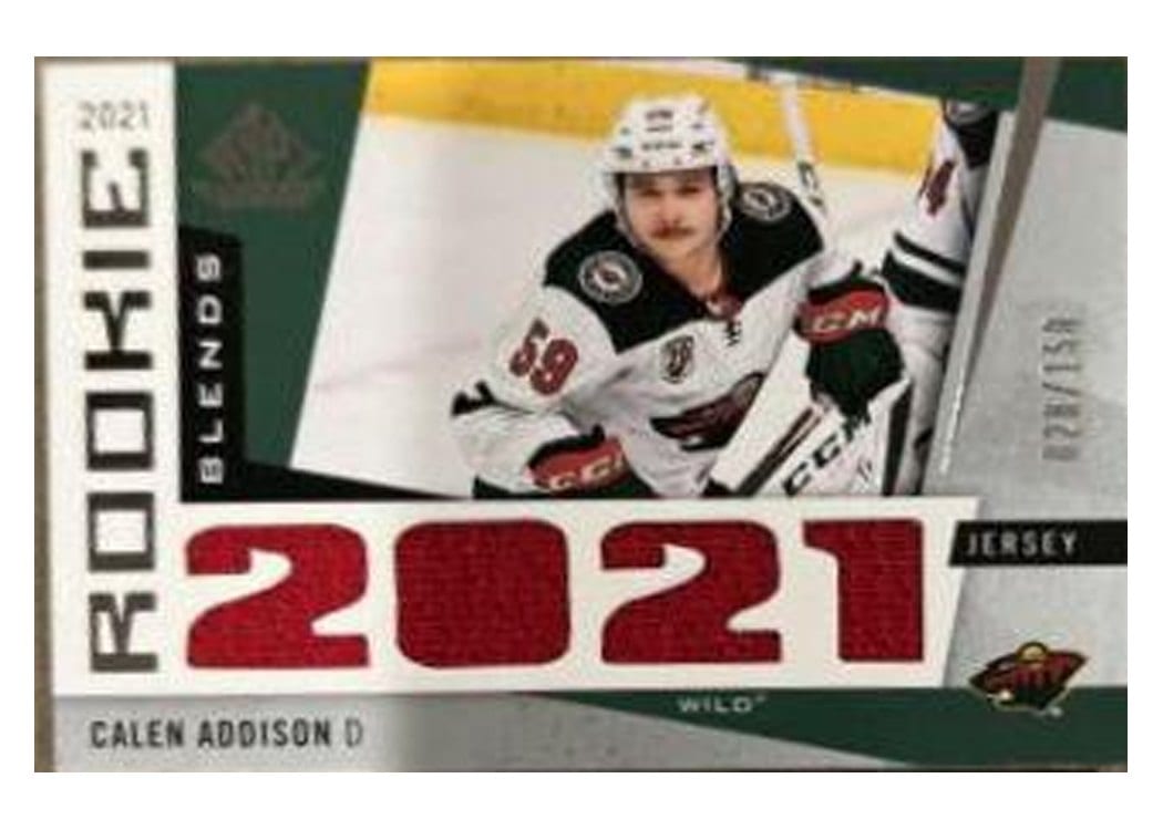 2021-22 SP Game Used Rookie Blends Calen Addison #RB-CA card