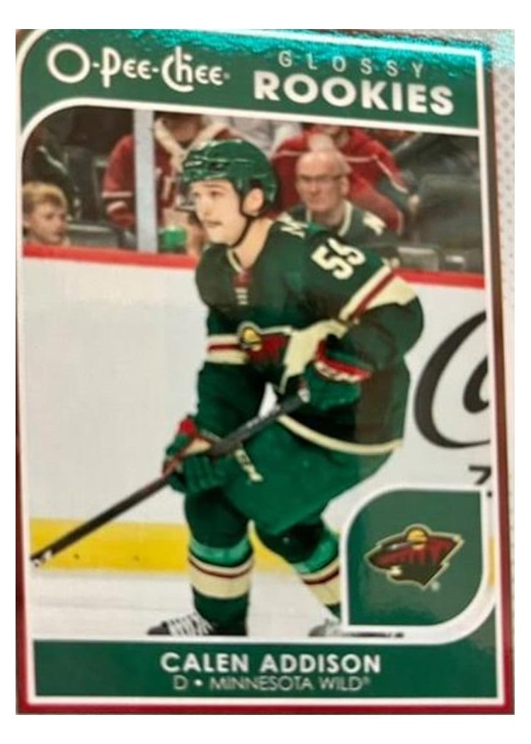 2021-22 Upper Deck O-Pee-Chee Glossy Calen Addison #R-17 card