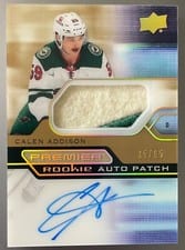 2021-22 Upper Deck Premier Acetate Rookie Autograph Patch Calen Addison #AR-CA card