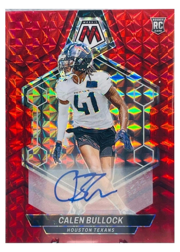 2024 Panini Mosaic Base Set Calen Bullock Autograph Red #365 card
