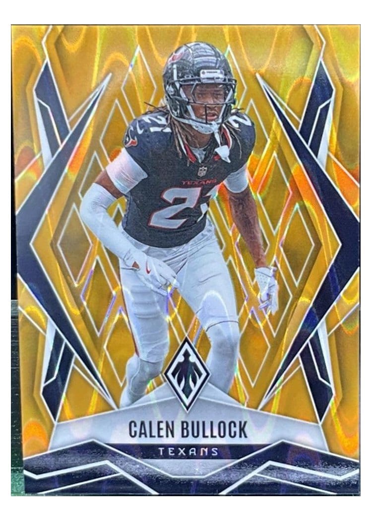 2025 Panini Phoenix Base Set Calen Bullock Gold Seismic #114 card