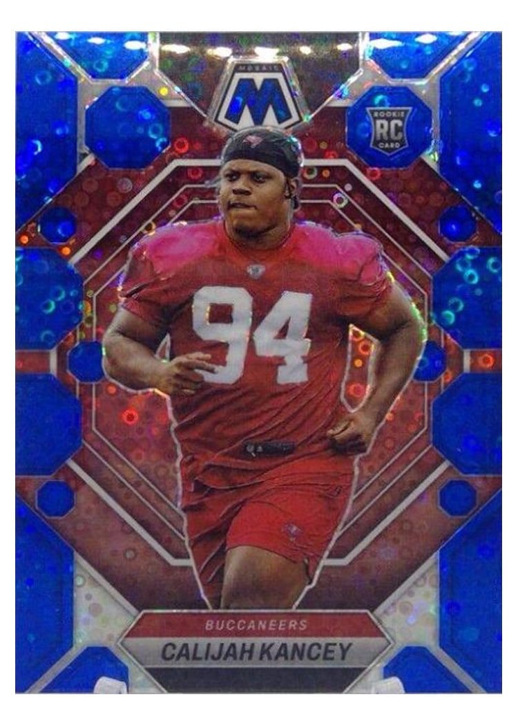 2023 Panini Mosaic Base Set Calijah Kancey No Huddle Blue #293 card