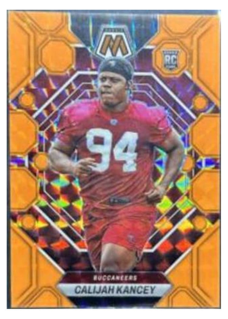 2023 Panini Mosaic Base Set Calijah Kancey Orange Fluorescent #293 card