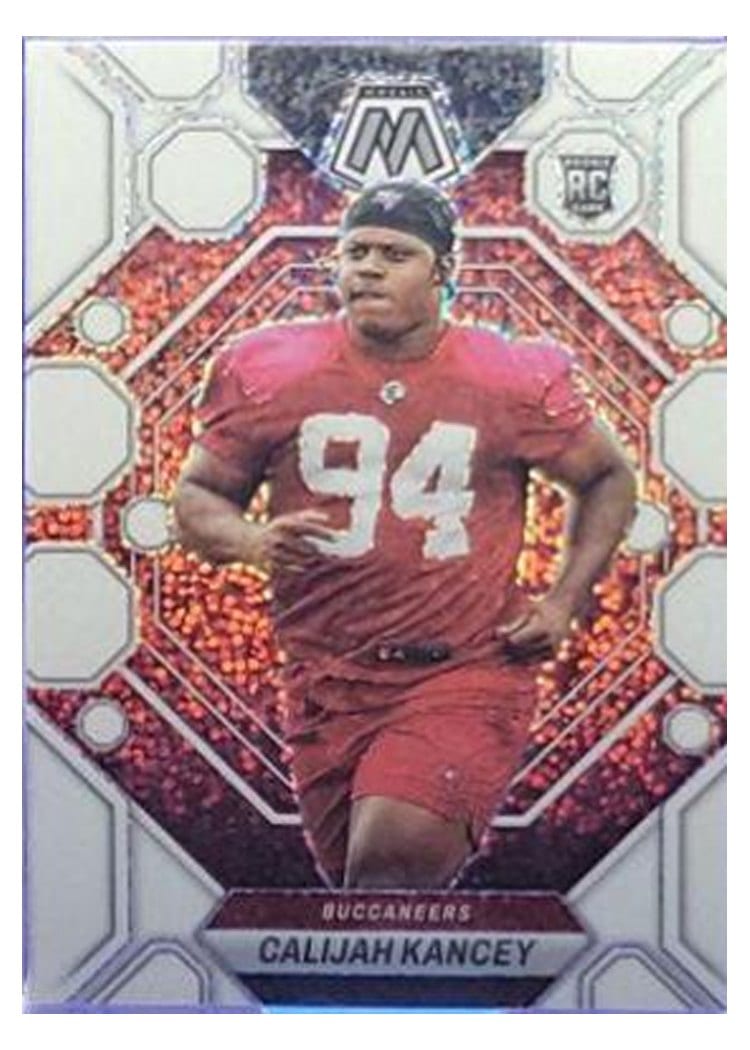 2023 Panini Mosaic Base Set Calijah Kancey White Sparkle #293 card