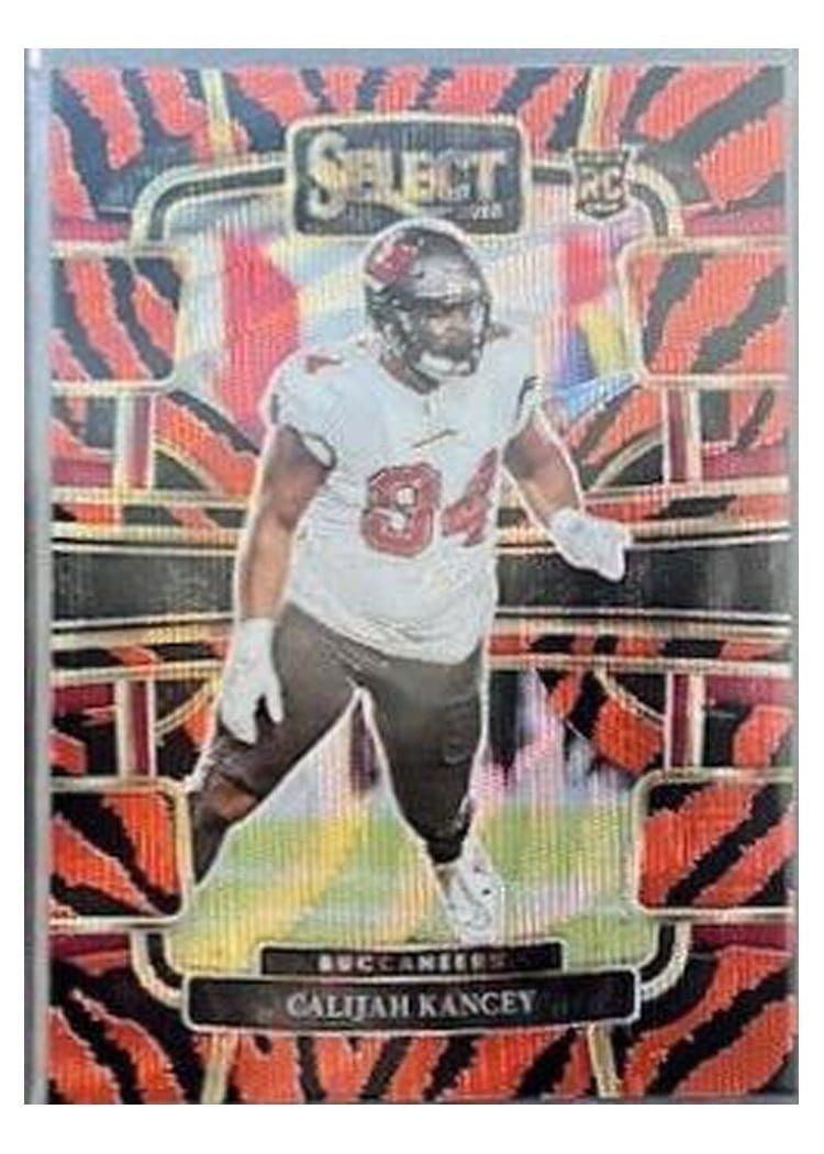 2023 Panini Select Base Set Calijah Kancey Tiger Prizm #93 card