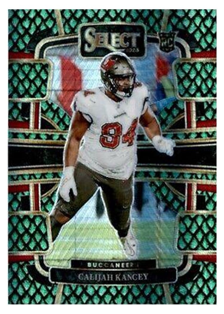 2023 Panini Select Base Set Calijah Kancey Dragon Scale Prizm #93 card
