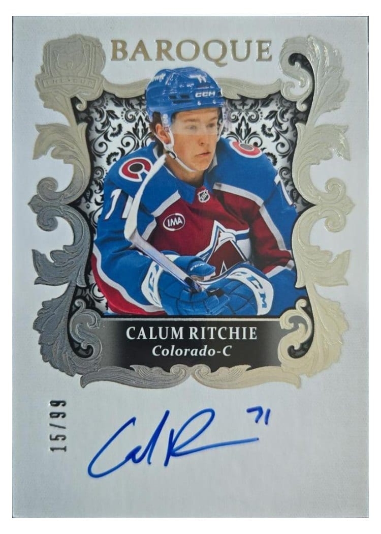 2024-25 Upper Deck The Cup Baroque Calum Ritchie #BQ-CR card