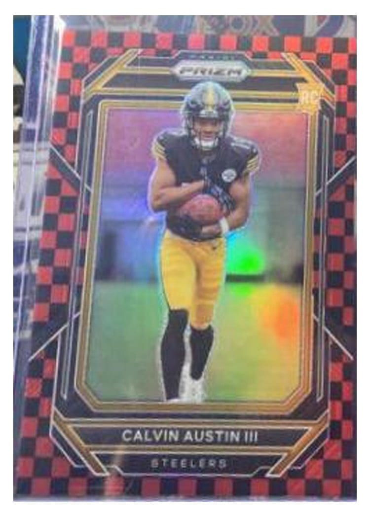 2022 Panini Prizm Base Set Calvin Austin III #338 card