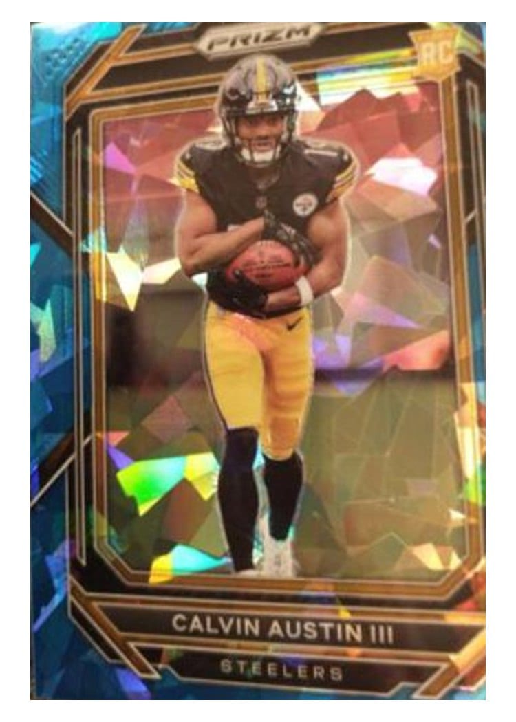 2022 Panini Prizm Base Set Calvin Austin III #338 card