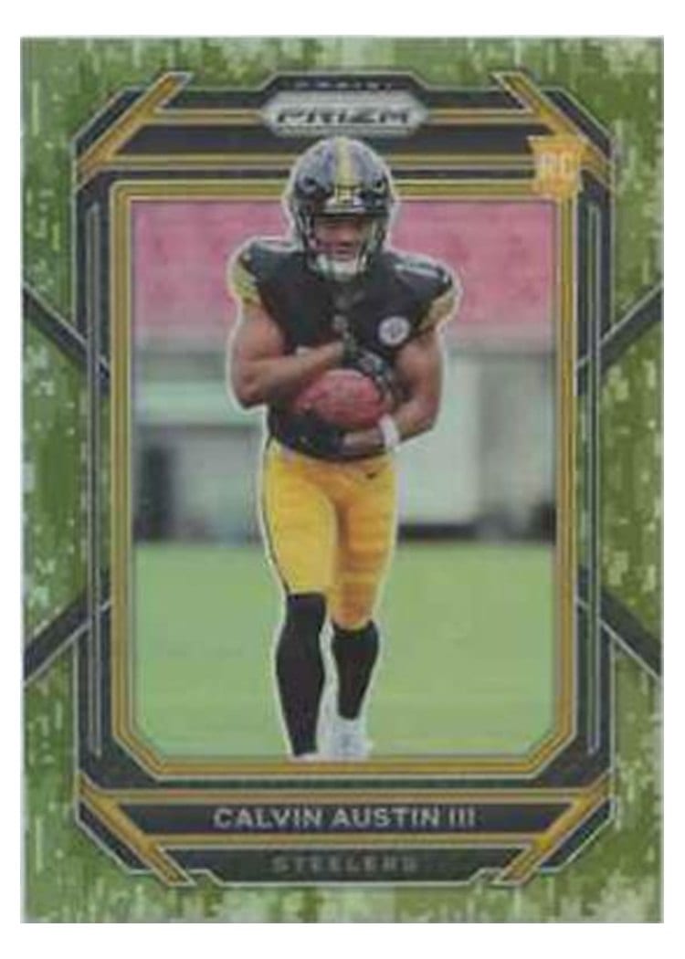 2022 Panini Prizm Base Set Calvin Austin III #338 card