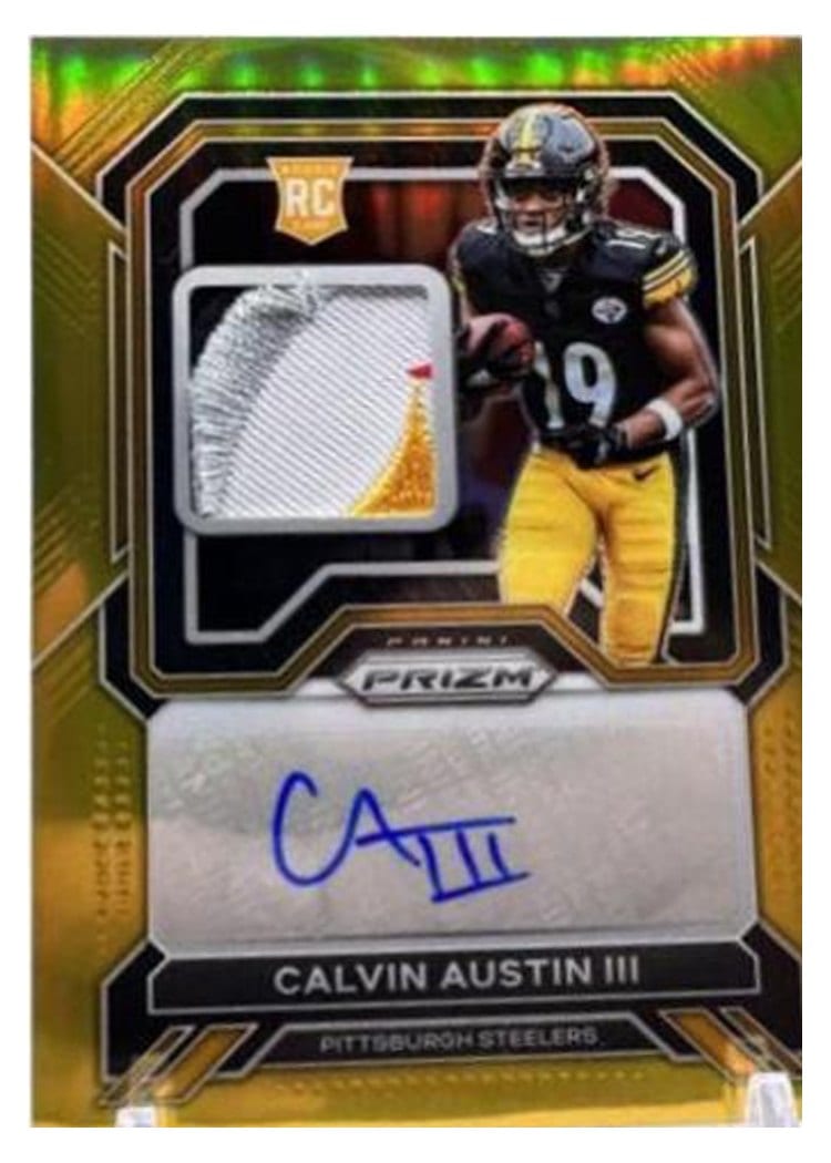 2022 Panini Prizm Base Set Calvin Austin III #338 card