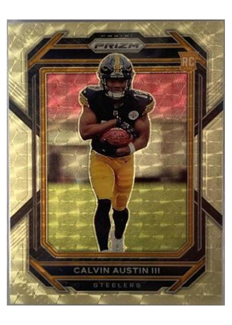 2022 Panini Prizm Base Set Calvin Austin III #338 card