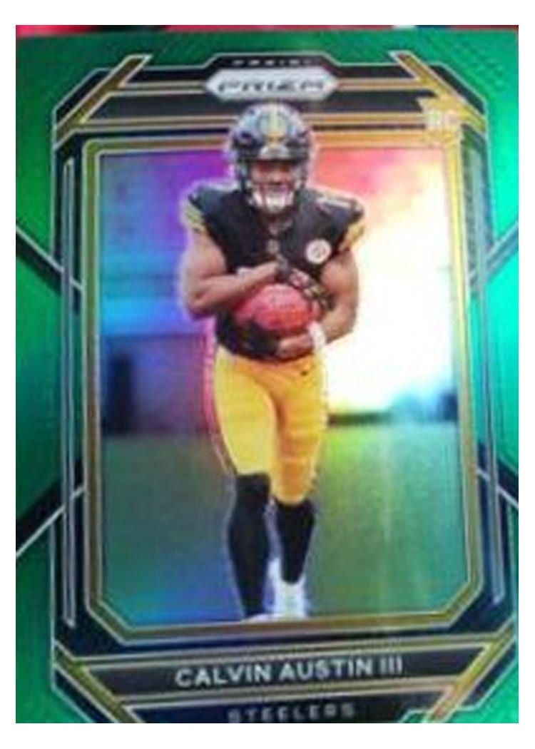 2022 Panini Prizm Base Set Calvin Austin III #338 card