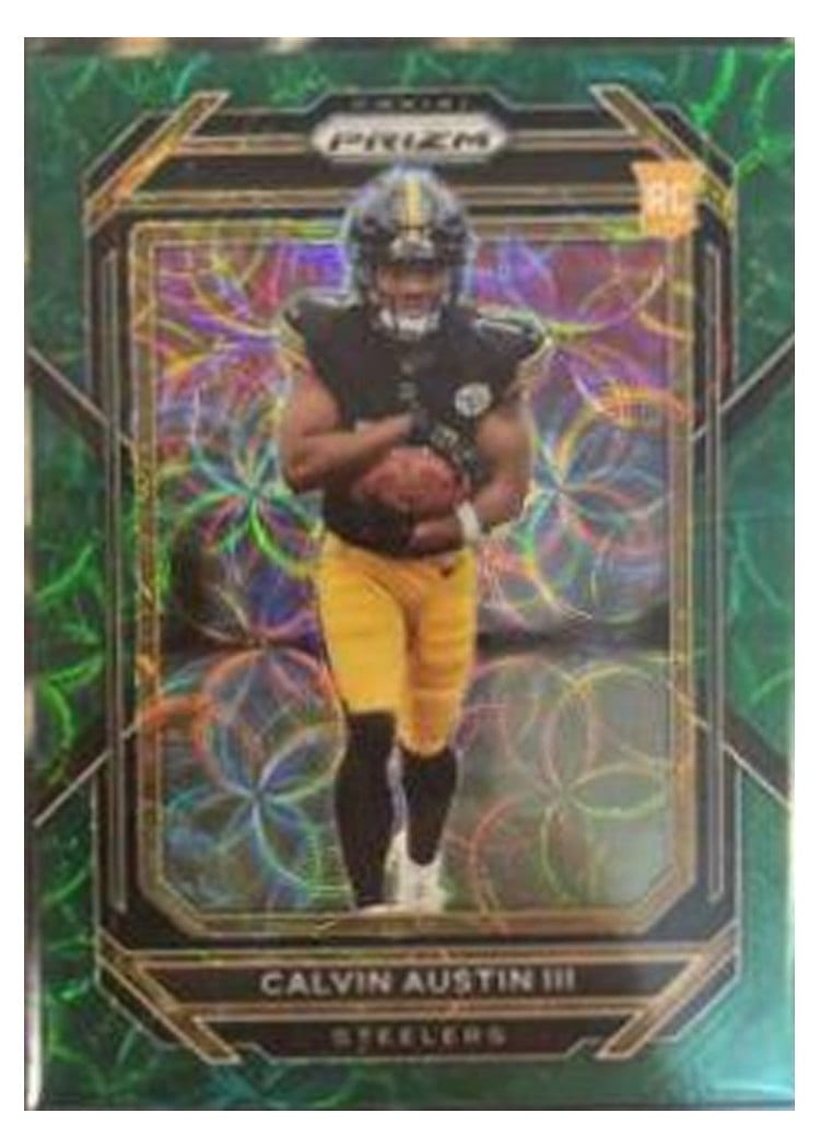 2022 Panini Prizm Base Set Calvin Austin III #338 card